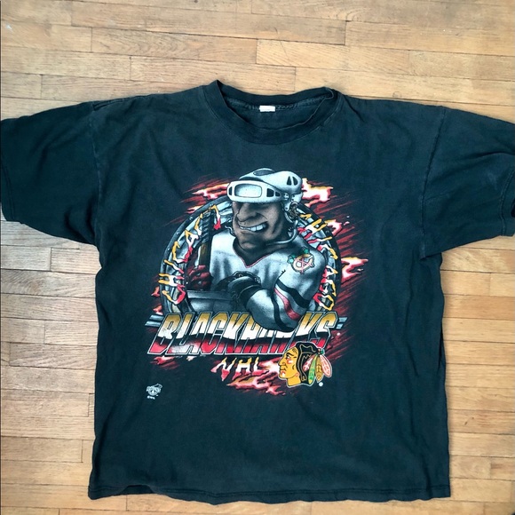 American Vintage Other - Vintage Chicago Blackhawks caricature tee sz Large (fits boxy 23x26)